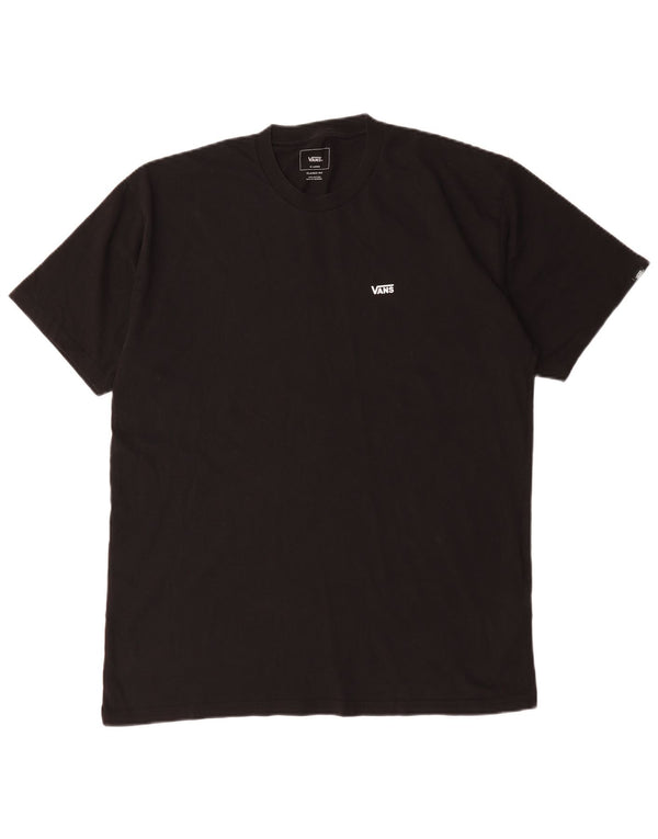 Vans Camiseta de corte clásico para hombre XL Algodón negro