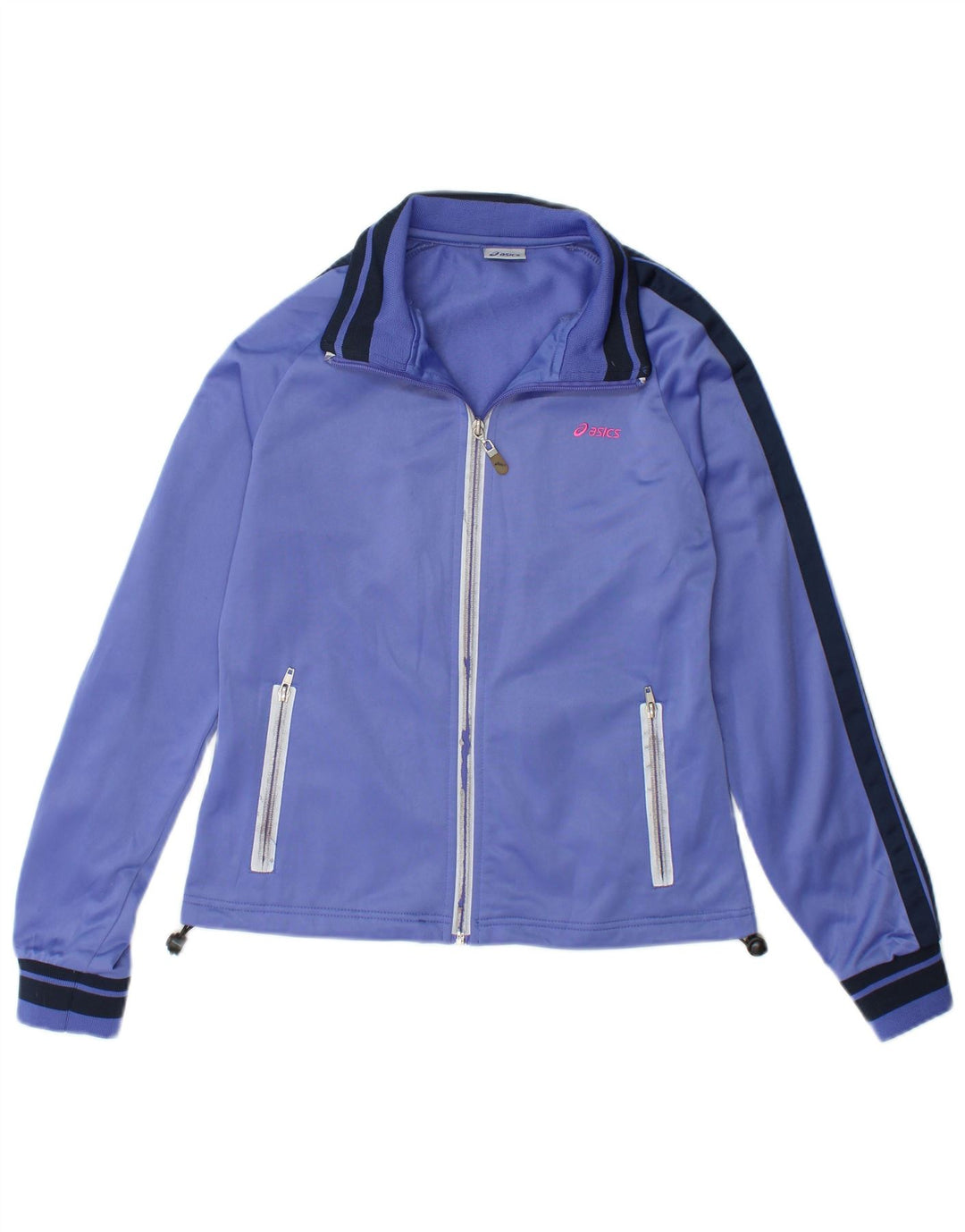 Asics - Chaqueta de chándal para mujer, talla 40, poliéster morado mediano