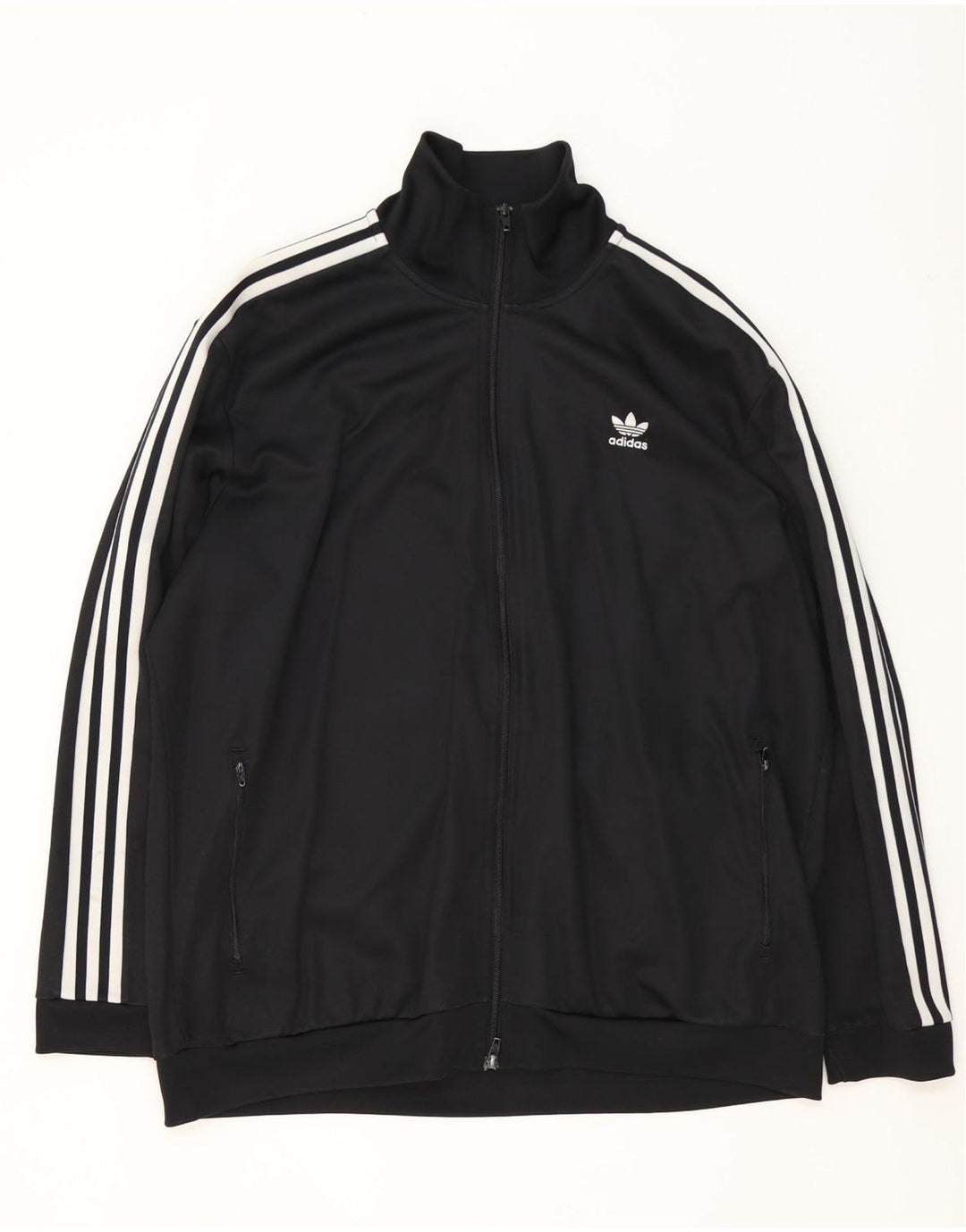 Adidas - Chaqueta de chándal para hombre, talla 2XL, poliéster negro