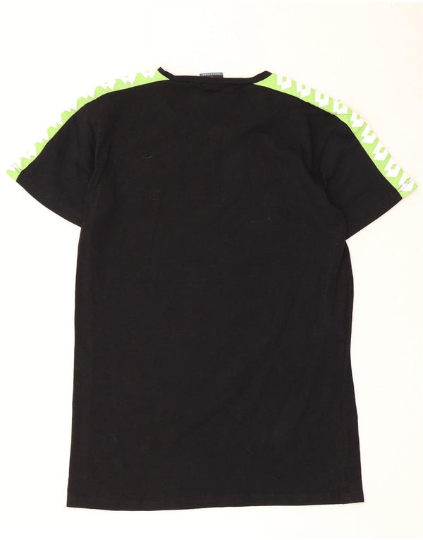Lotto Hombre Camiseta Gráfica Top Medium Negro Colorblock Algodón