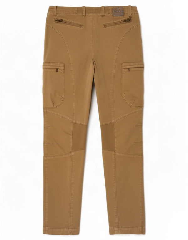 Aeronautica Militare Pantalones cargo ajustados para mujer W32 L31 Beige
