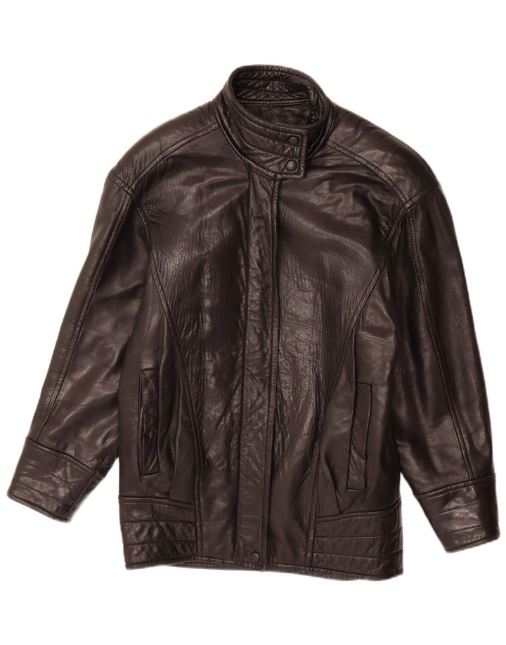 Danier Chaqueta de cuero extragrande para mujer UK 6 XS Negro