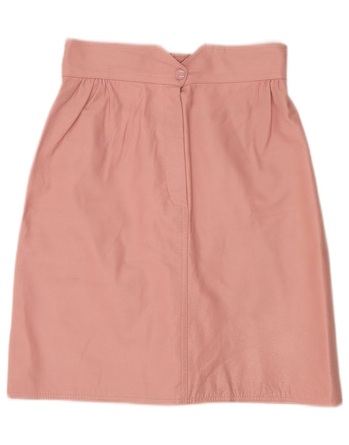 Falda de cuero para mujer Vetta IT 42 Medium W26 Rosa