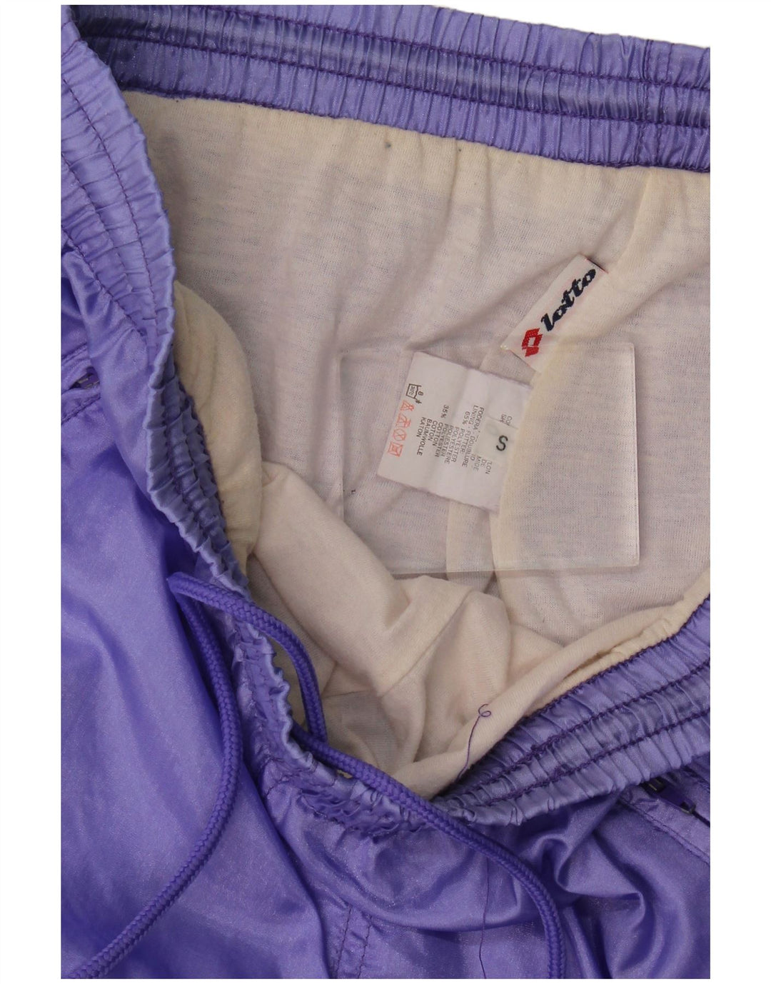 Lotto Hombre Pantalones De Chándal Joggers Small Morado Poliéster