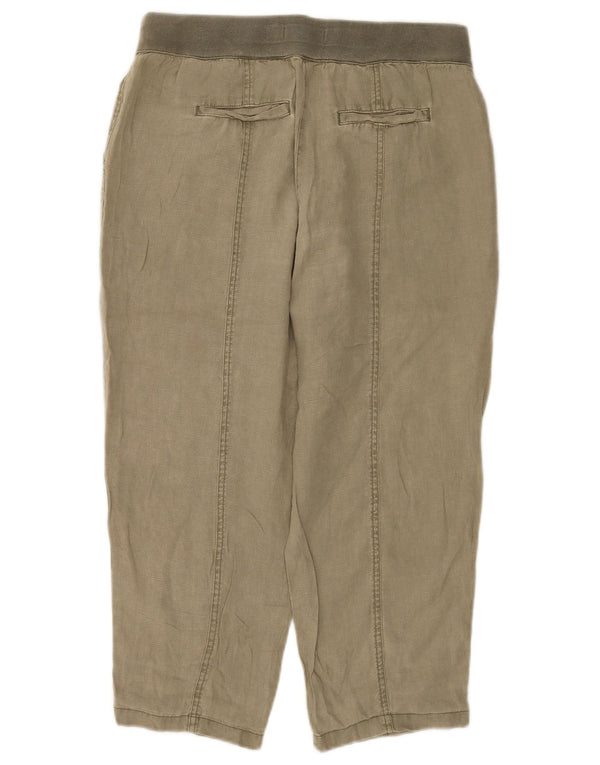 Pantalones cortos para mujer White Stuff UK 40 Medium W32 L23 Caqui Lino