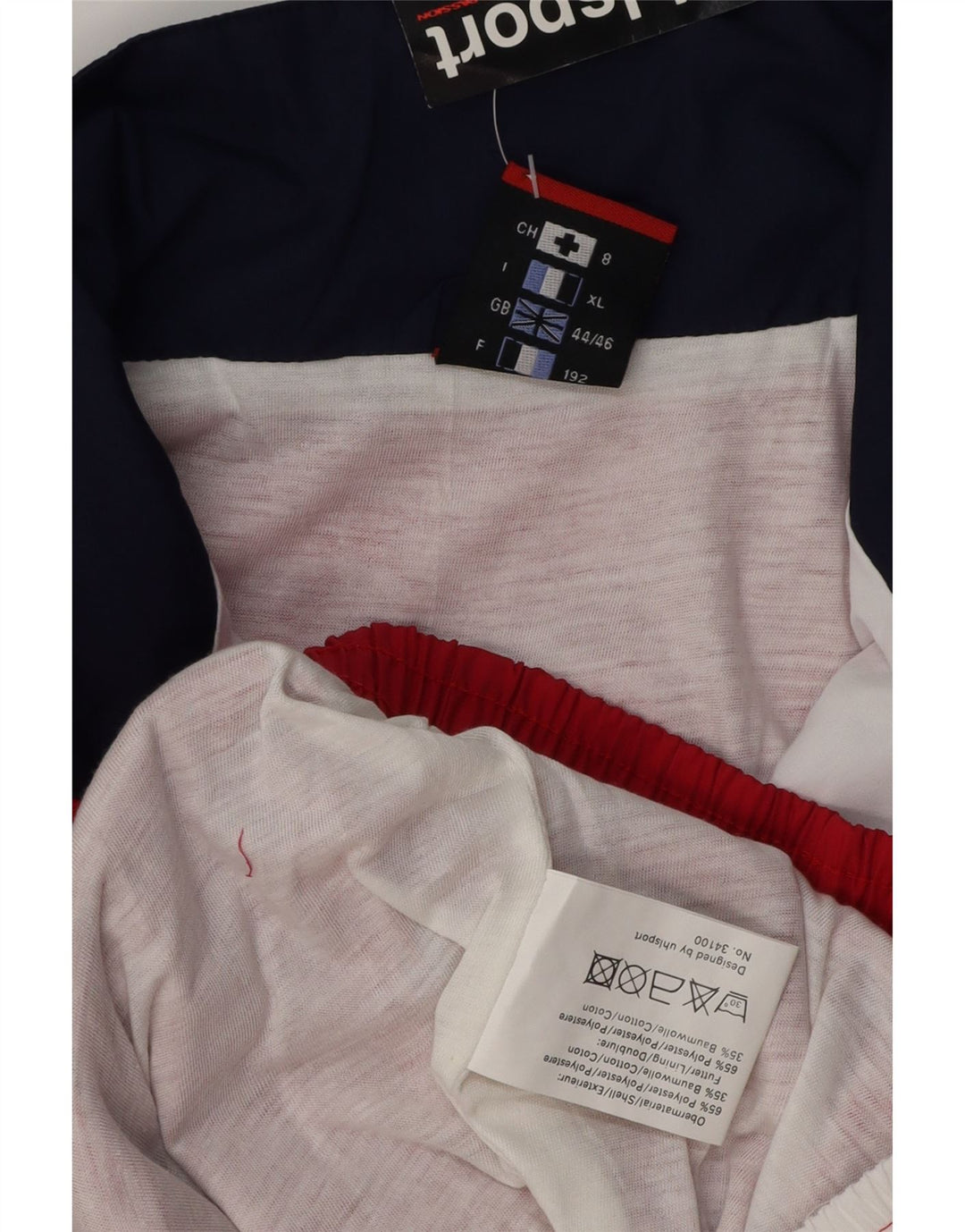 UHLSPORT Chaqueta de chándal para hombre, talla 44/46, XL, multicolor, color block