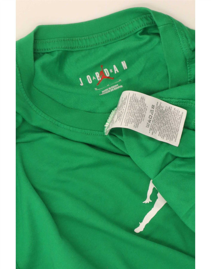 Jordan - Camiseta para hombre, color verde medio, algodón