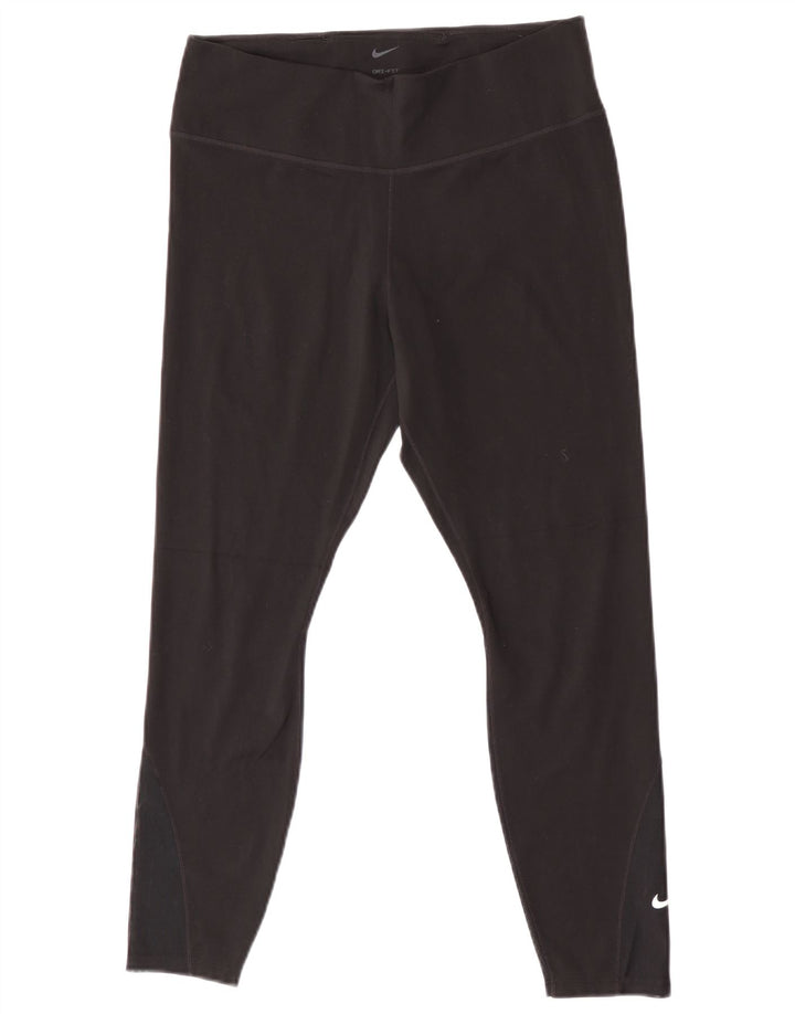 Nike - Leggings cortos Dri Fit para mujer, talla 40, color negro