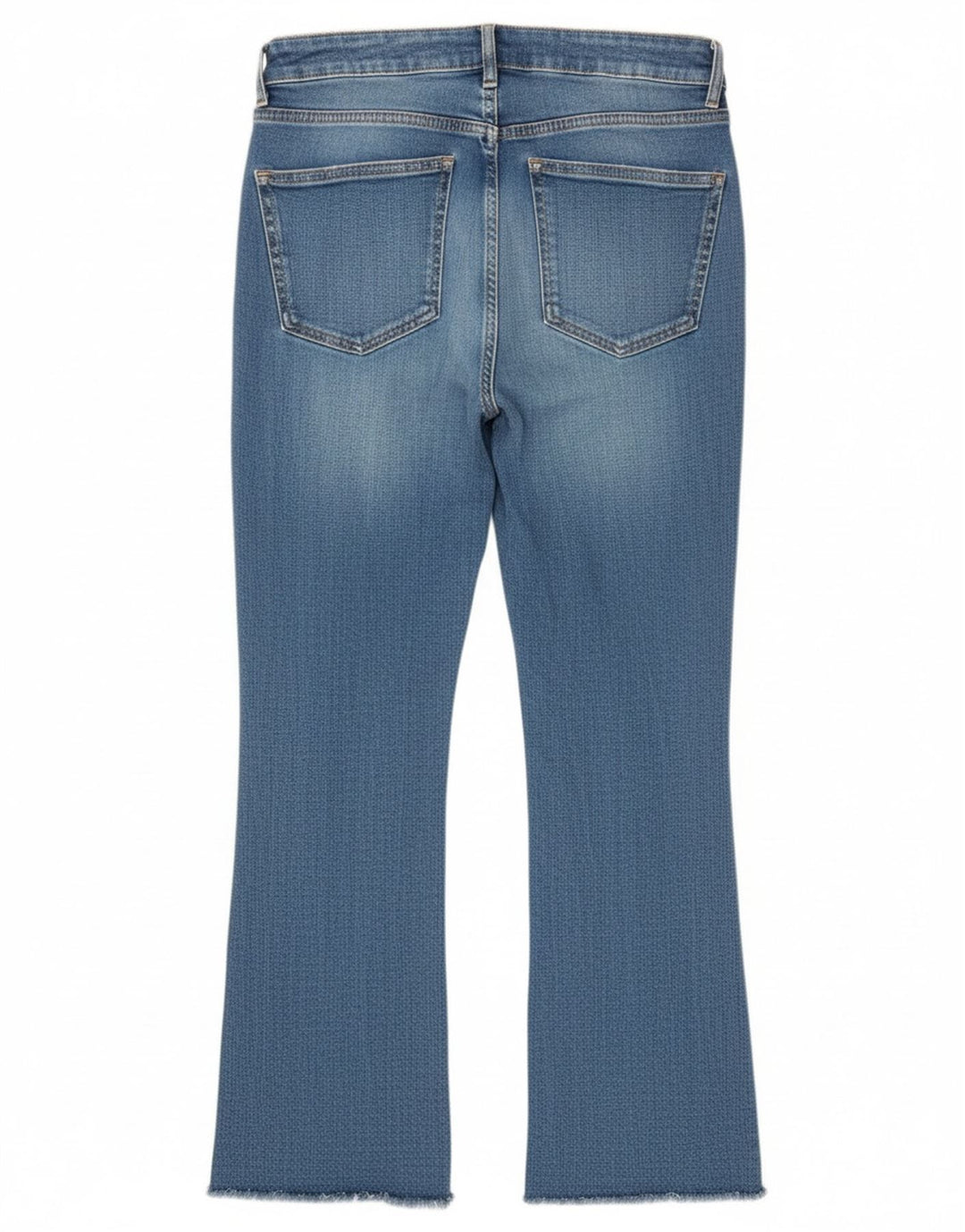 Zara Mujer Crop Bootcut Jeans EU 38 Small W28 L26 Azul