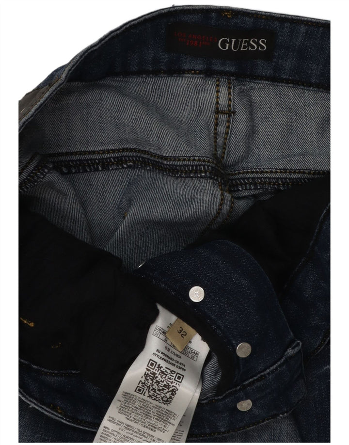 Guess Vaqueros Slim Hombre W32 L32 Algodón Azul