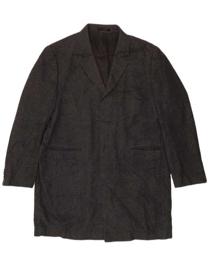 Marks & Spencer Chaqueta tipo blazer abierta para hombre UK 44 2XL Lana gris