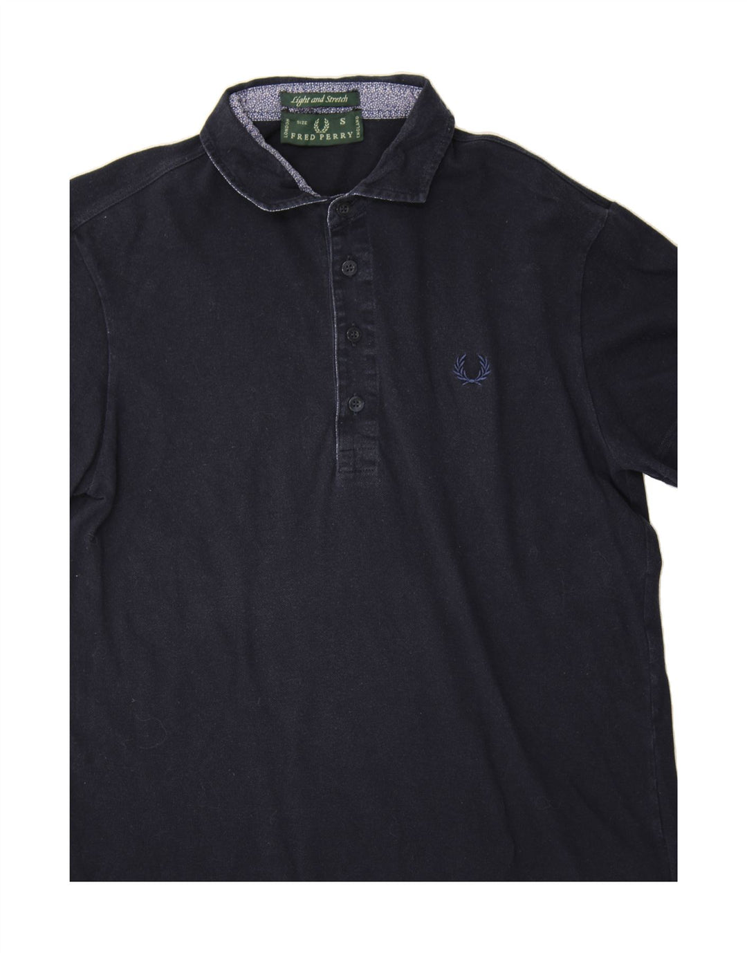 FRED PERRY Mens Polo Shirt Small Navy Blue Cotton Vintage Fred Perry and Second-Hand Fred Perry from Messina Hembry 