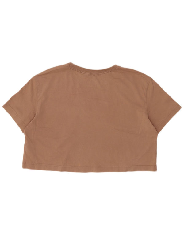 Nike Camiseta corta gráfica para mujer UK 44 Algodón beige medio