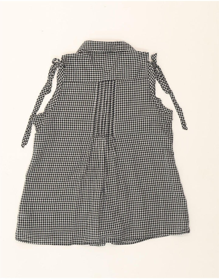 TOMMY HILFIGER Blusa sin mangas para mujer UK 44 Medium Black Gingham