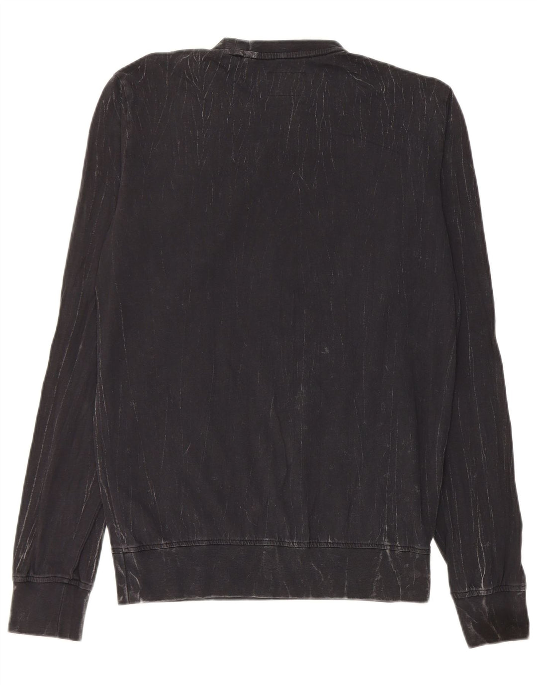 Guess Hombre Camiseta Manga Larga XS Algodón Negro