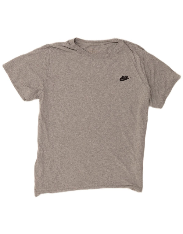 Camiseta Nike para hombre Top grande de algodón moteado gris