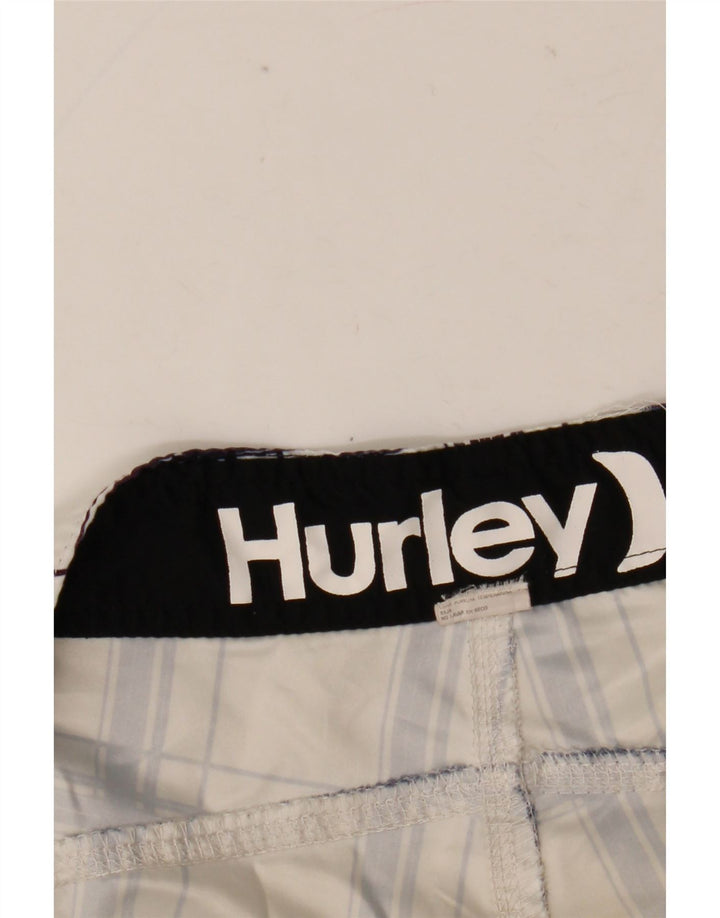 HURLEY Bañador para Hombre Medium White Check