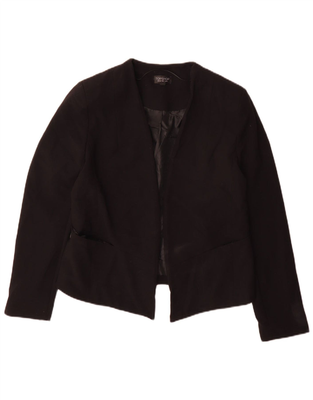 Topshop Chaqueta tipo blazer para mujer UK 44 Grande Poliéster negro