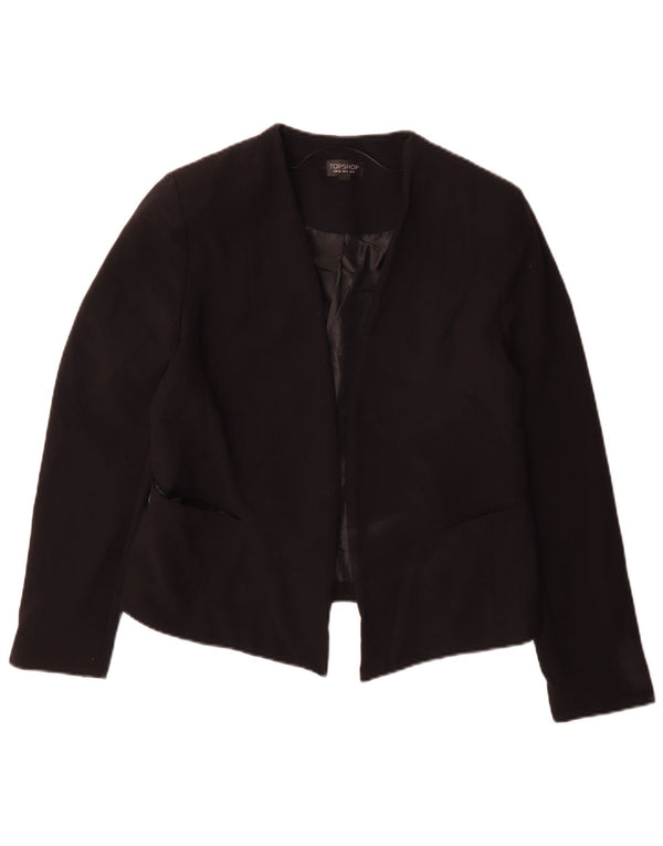 Topshop Chaqueta tipo blazer para mujer UK 44 Grande Poliéster negro