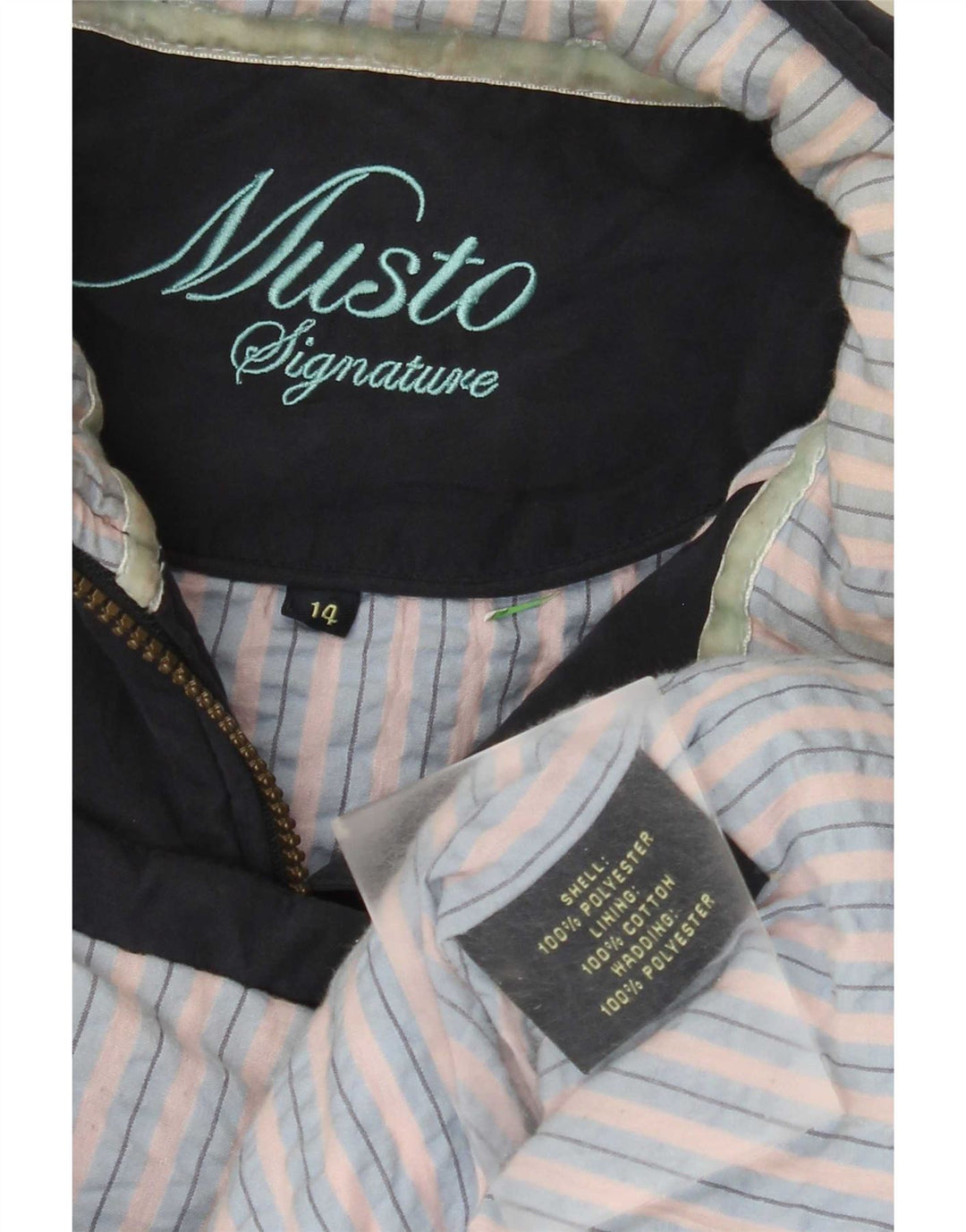 Musto Chaleco acolchado para mujer UK 44 Grande Poliéster azul marino
