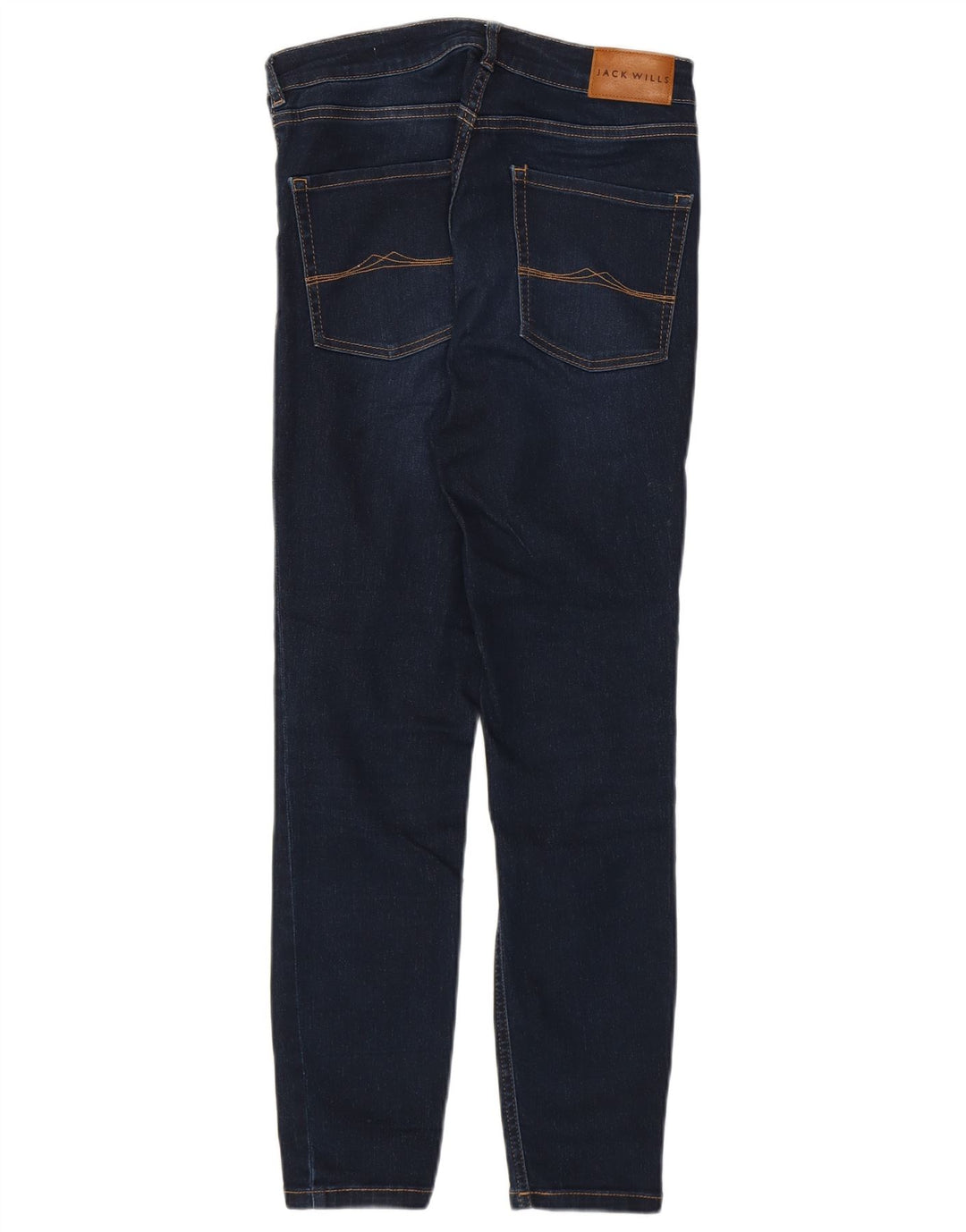 JACK WILLS Vaqueros ajustados cortos para mujer W27 L25 Azul marino