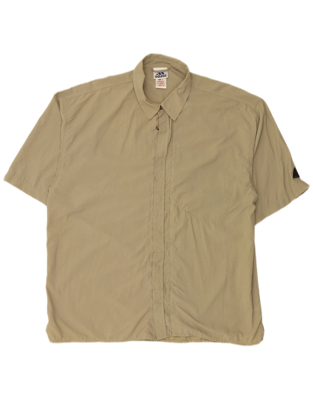 Camiseta Manga Corta ADIDAS Hombre XL Nylon Verde