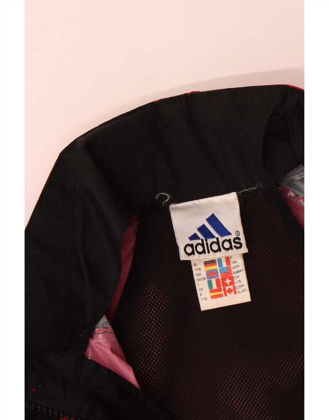 Adidas Chubasquero Niño 15-16 Años Negro Colorblock Poliamida