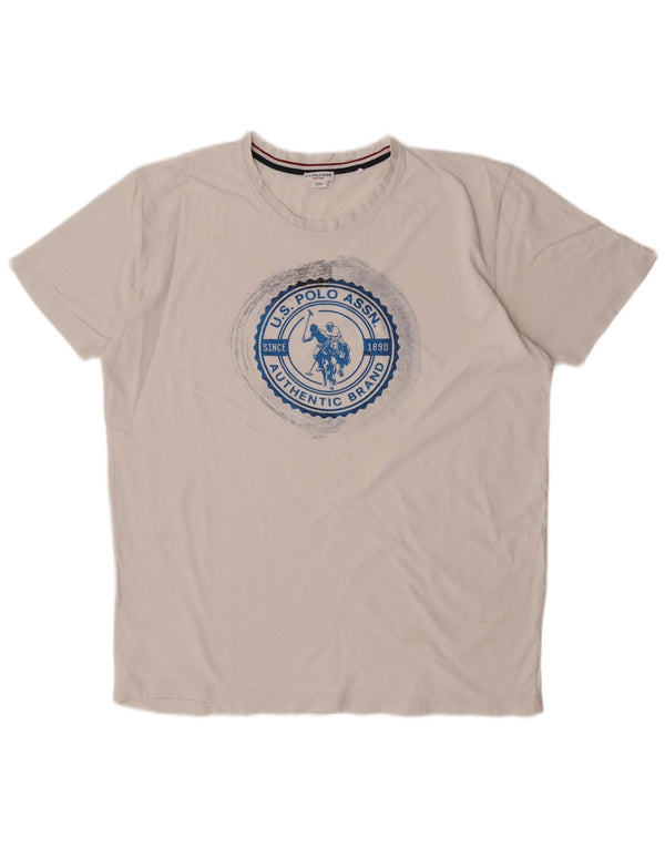 Asociación de Polo de EE. UU. Camiseta gráfica para hombre Top 2XL Blanco