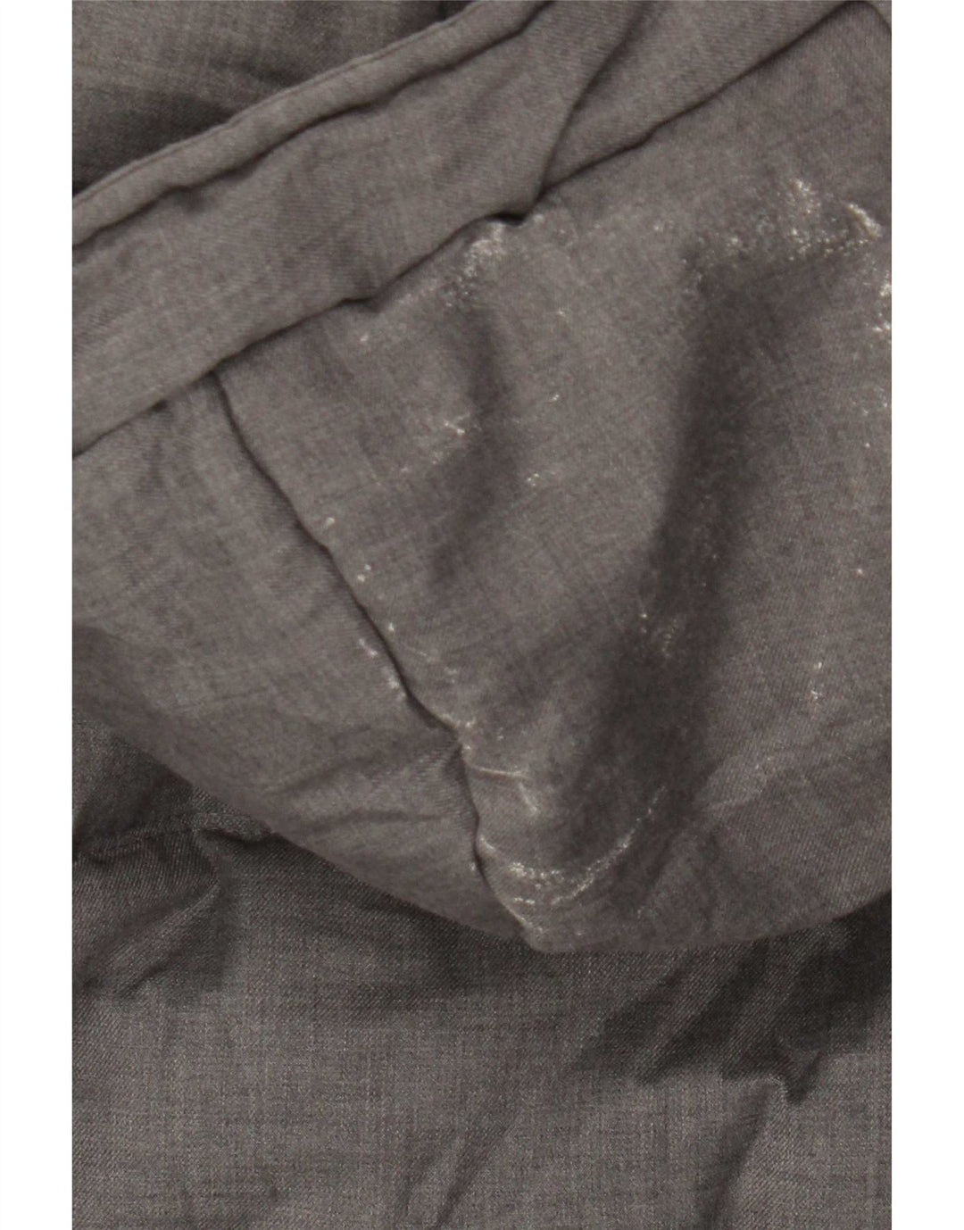 Zara Mens Abrigo acolchado con capucha UK 36 Small Gris Poliéster