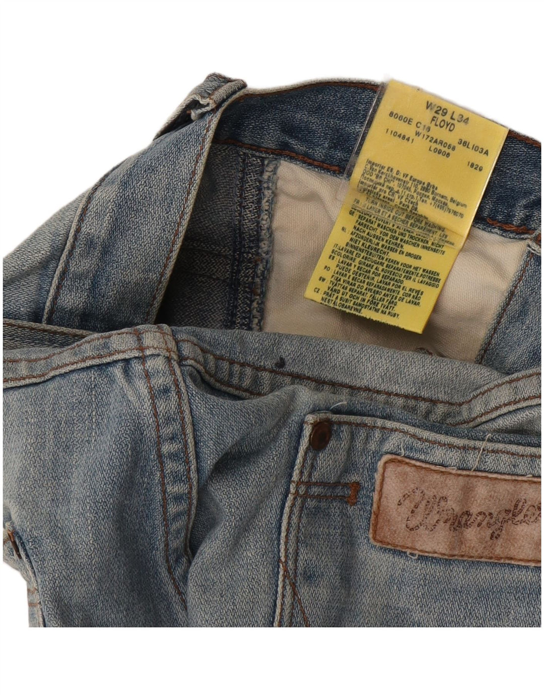 Wrangler Pantalones cortos de mezclilla Floyd para hombre W29 Algodón azul medio