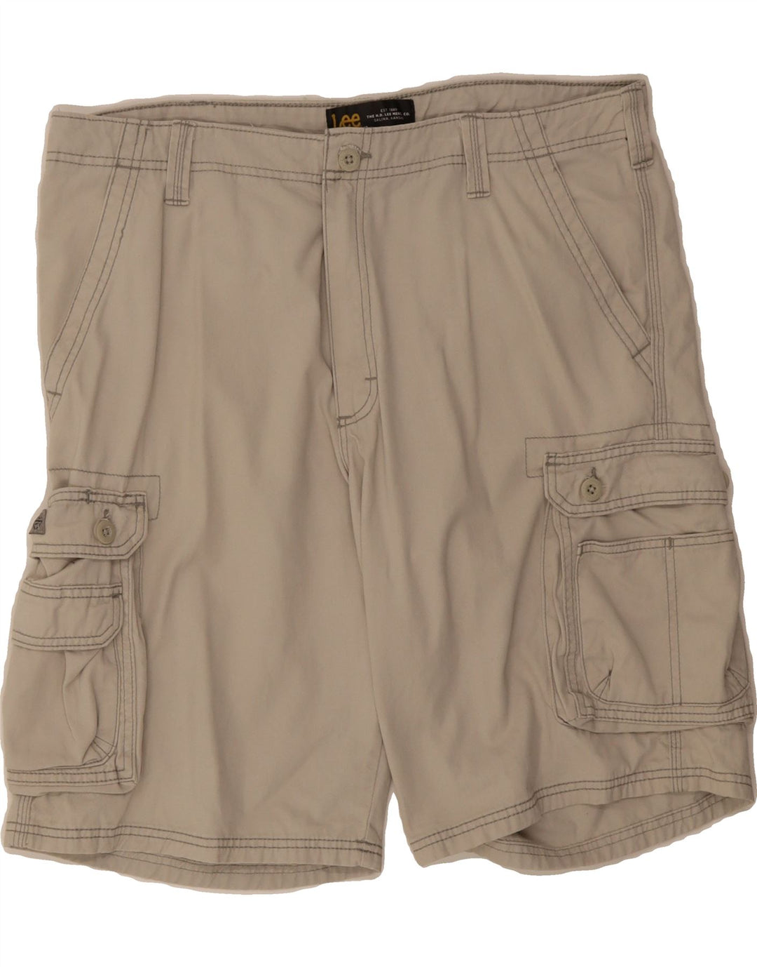 LEE Mens Kansas Cargo Shorts W38 XL Beige Cotton Vintage Lee and Second-Hand Lee from Messina Hembry 