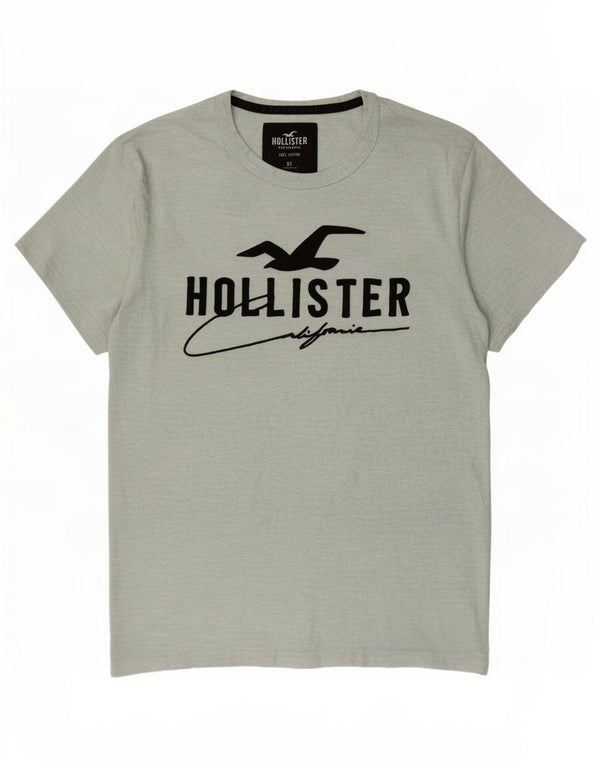 Hollister Camiseta gráfica para hombre Top XS Algodón moteado verde