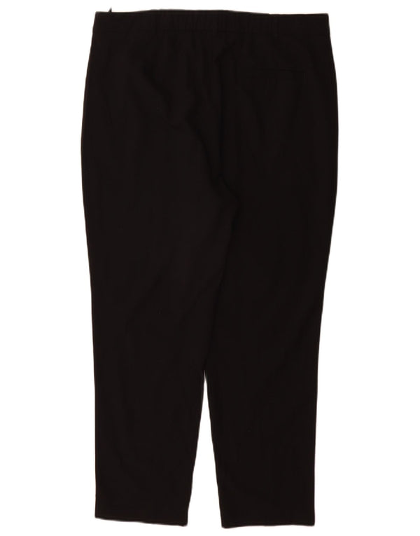 Marks & Spencer Pantalones chinos cónicos para mujer UK 40 Large W32 L26 Negro