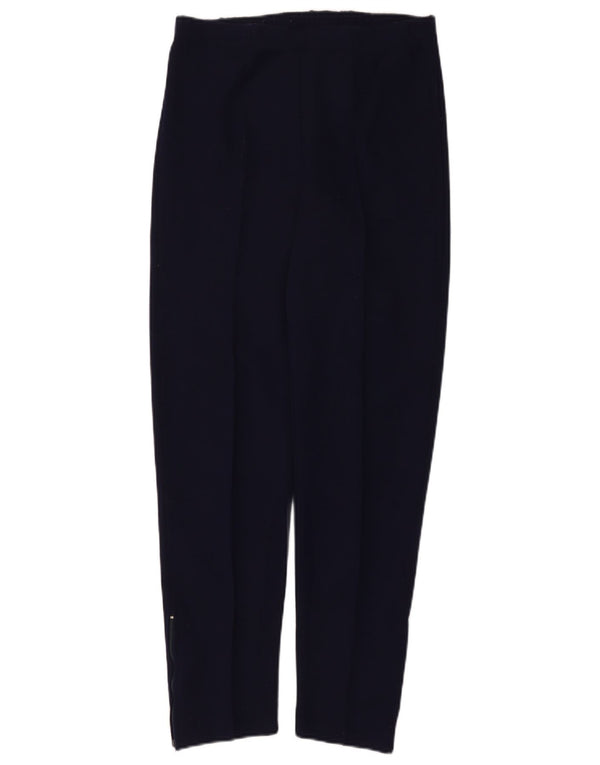 Pantalones casuales cónicos de cintura alta para mujer vintage W28 L27 Azul marino
