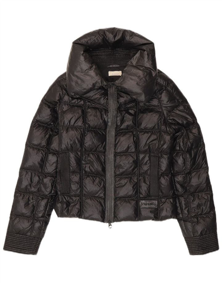 Pinko Chaqueta Acolchada Mujer UK 40 Small Poliamida Negra