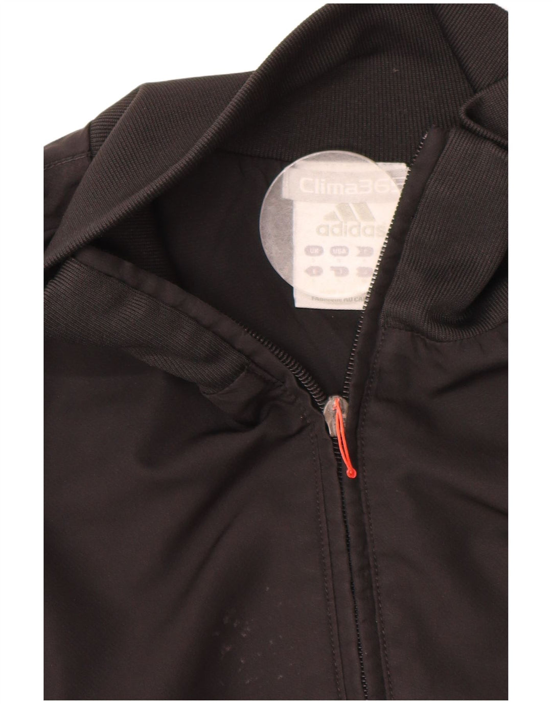 ADIDAS Mens Clima 365 Chándal Top Chaqueta Pequeña Poliéster Negro