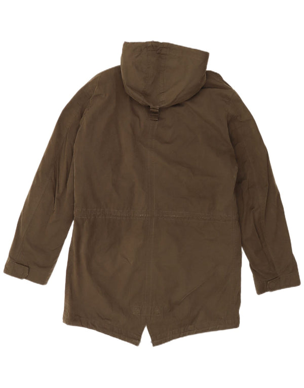 MARC O'POLO Parka con capucha para hombre UK 38 Medium Khaki Poliamida