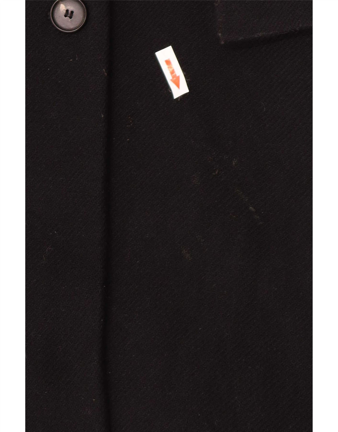 Zara Mujer Abrigo Cruzado UK 44 Lana Negra Mediana