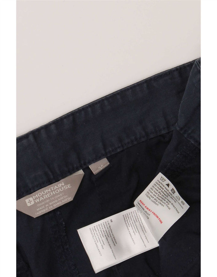 Pantalones cortos tipo cargo regulares para hombre de Mountain Warehouse W36 Algodón azul marino grande