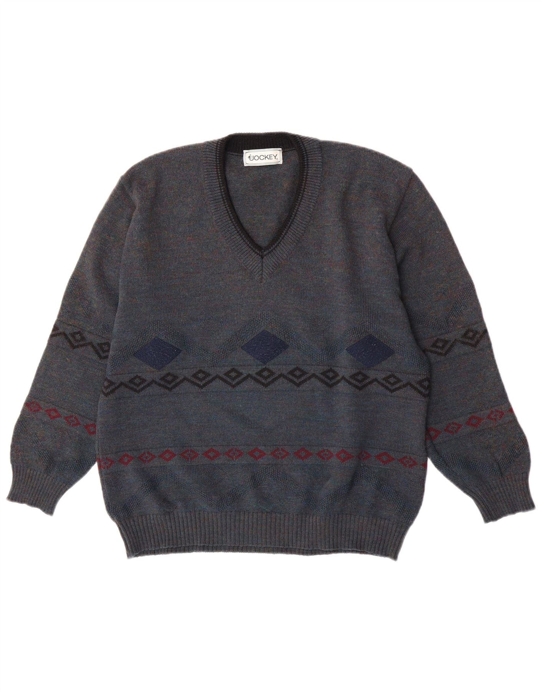 Jockey Jersey con Cuello en V para Hombre IT 50 Azul Medio Geométrico