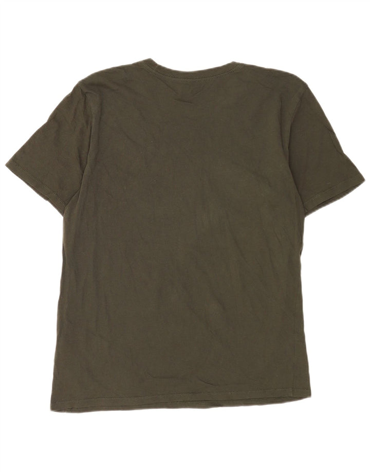 Camiseta Nike de corte atlético para hombre, parte superior de algodón verde medio