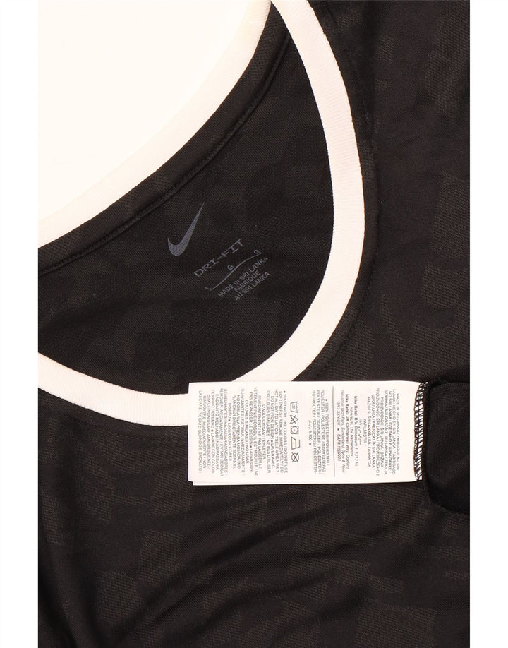 Nike - Camiseta Dri Fit para hombre, talla grande, poliéster de camuflaje negro