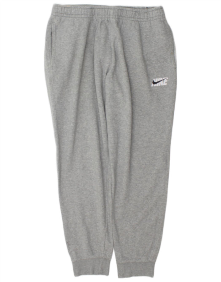 Nike - Pantalones de chándal para hombre, color gris, algodón