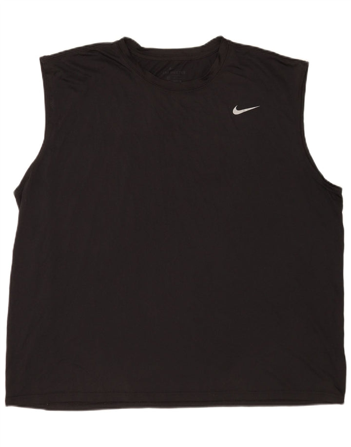 Nike Mens Dri Fit Vest Top 3XL Black Polyester