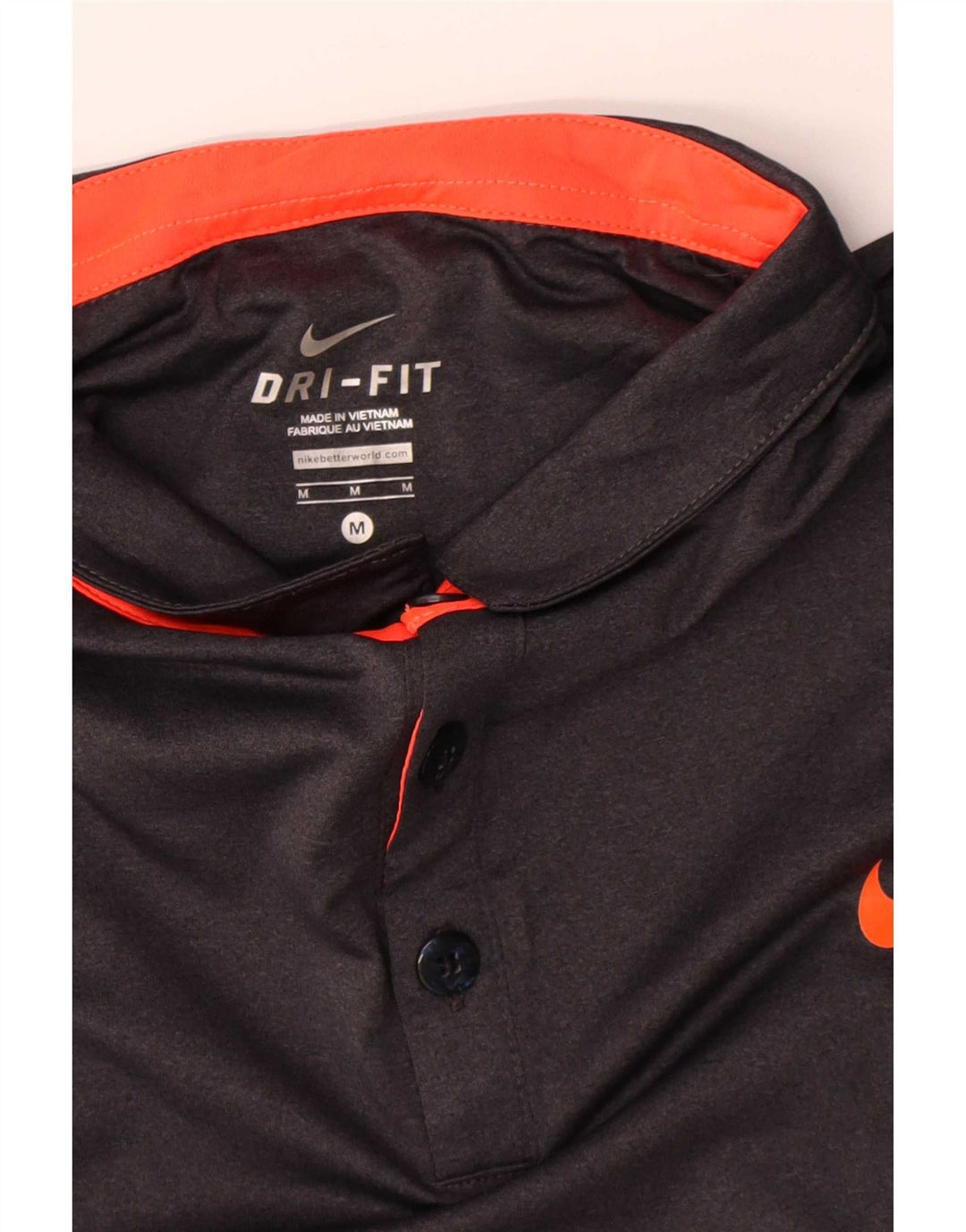 Polo Nike Hombre Poliéster Gris Medio