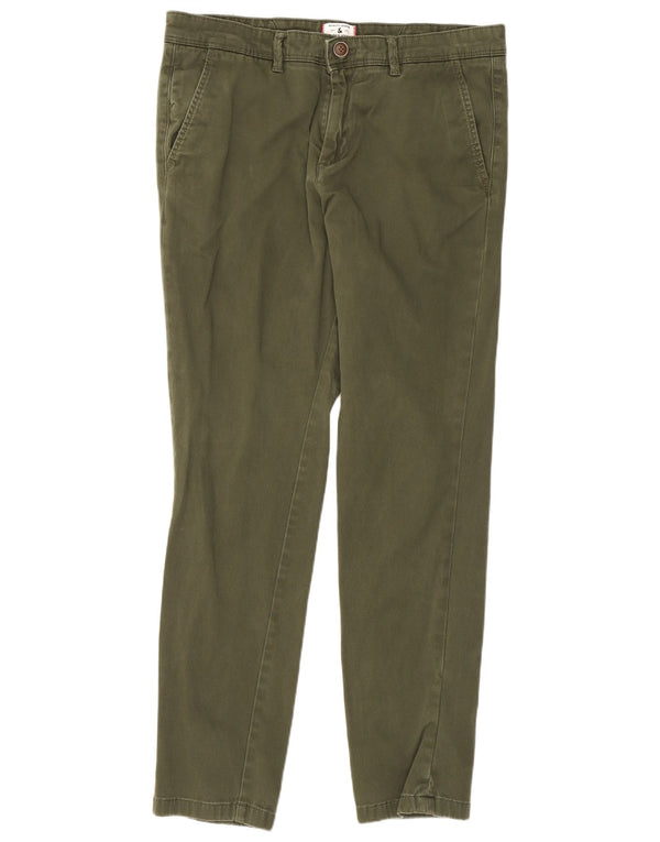 Jack & Jones Mens Slim Chino Pantalones W32 L30 Algodón Verde