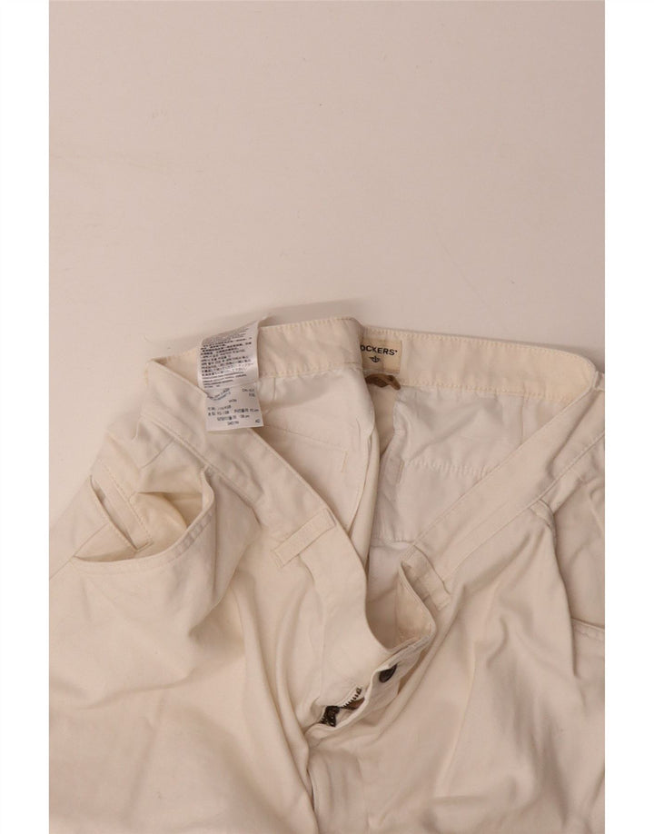 DOCKERS Pantalones cortos tipo cargo para hombre W36 Large Off White Cotton