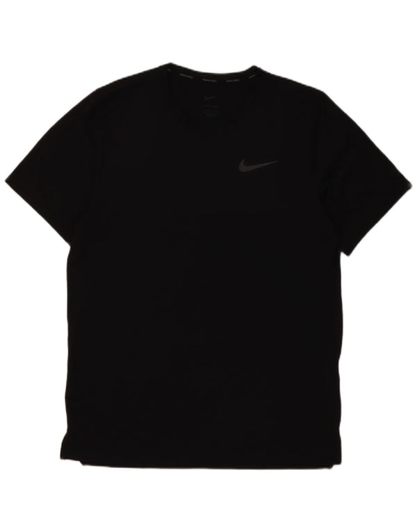 Nike - Camiseta Dri Fit para hombre, talla pequeña, poliéster negro