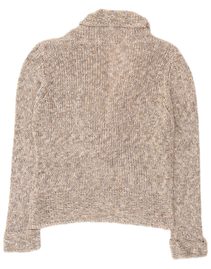 Marks & Spencer - Cárdigan con lazo frontal para mujer, talla 40, talla grande, color gris moteado