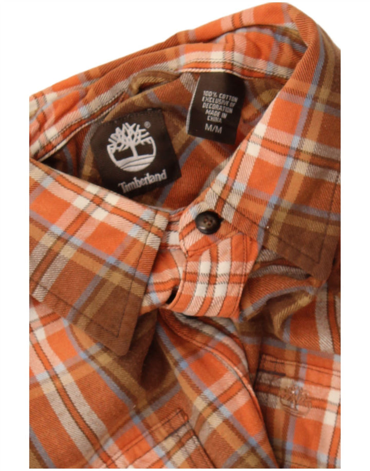 Timberland Camisa De Franela Para Hombre Algodón A Cuadros Marrón Medio